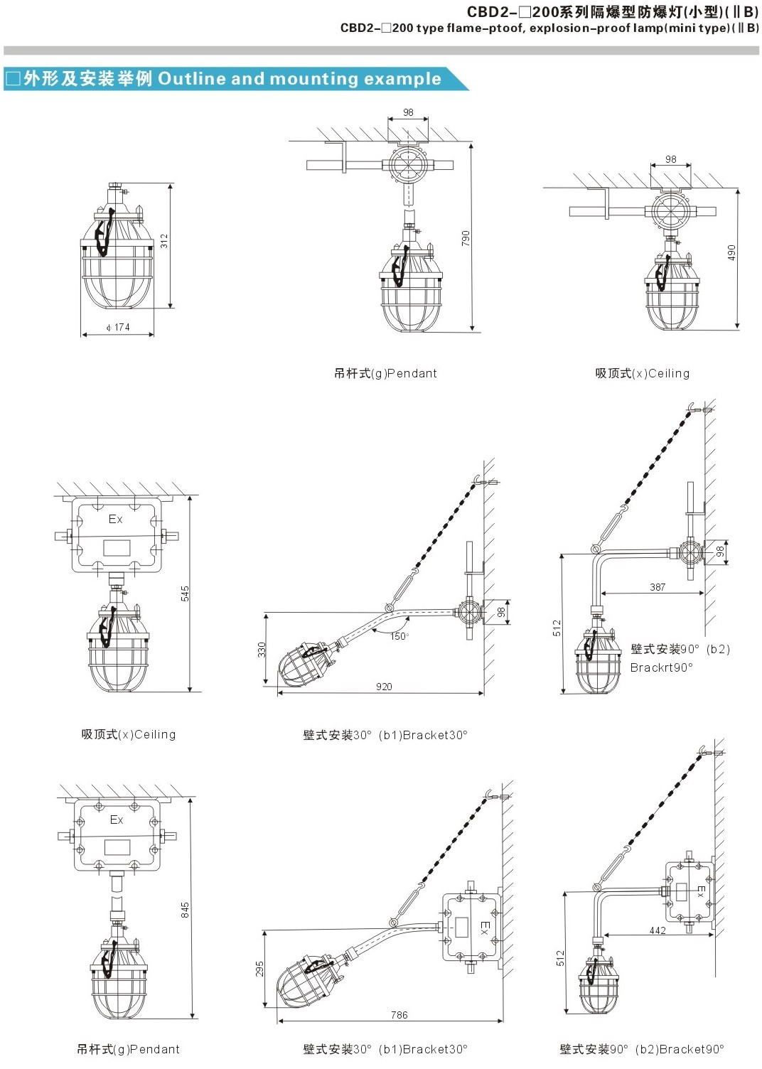CBD2-□200系列隔爆型防爆燈