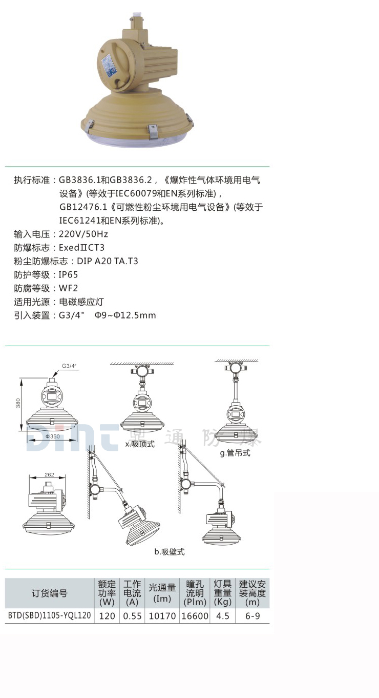 防爆無極燈 LED防爆燈
