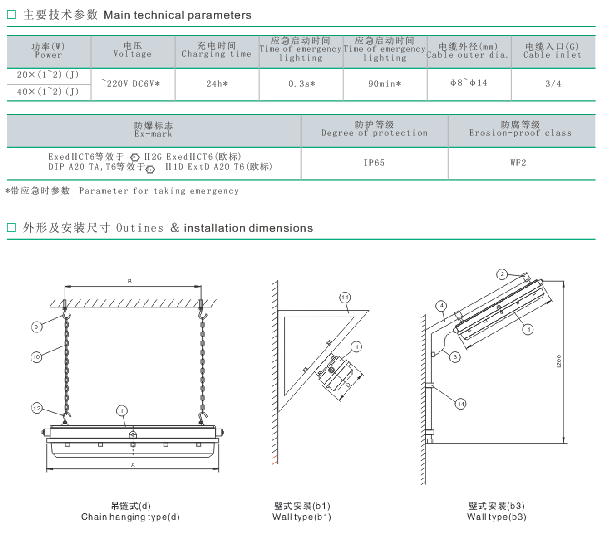 BYS51系列防爆防腐全塑熒光燈 BYS51系列防爆防腐全塑熒光燈