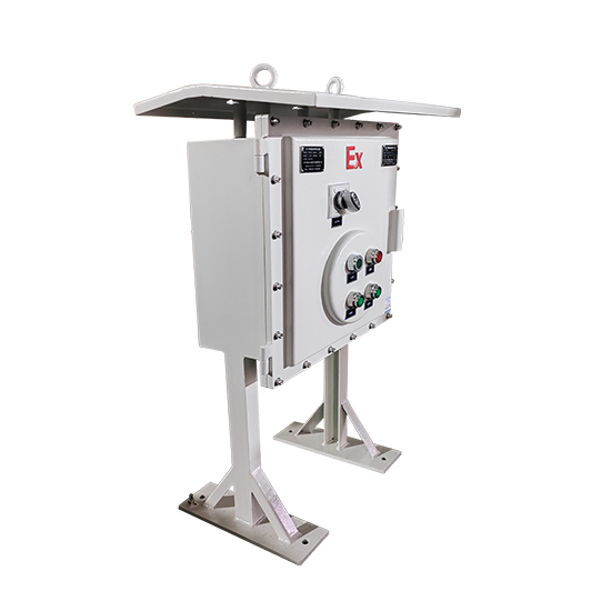 立式防爆控制箱帶防雨罩